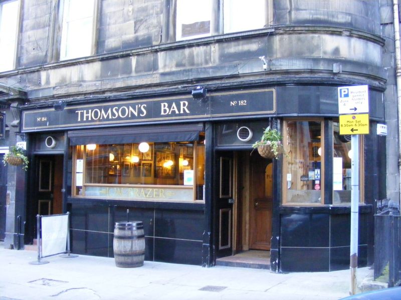Thomsons Bar Edinburgh. (Pub, External, Key). Published on 07-11-2013