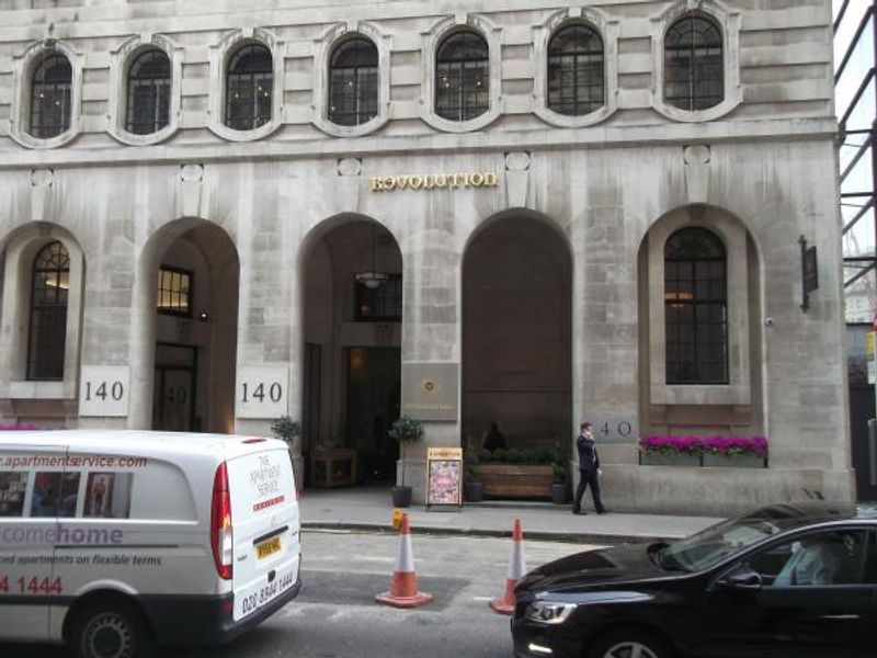 Revolution Leadenhall St London EC3 taken May 2016. (Pub). Published on 19-05-2016