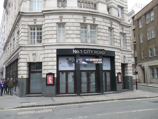 No.1 Sports Bar London EC1 taken Oct 2014. (Pub, External, Key). Published on 28-01-2015
