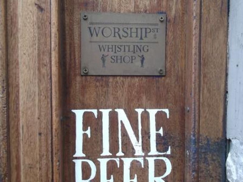 Whistling Stop London EC2 taken Nov 2014. (Sign). Published on 28-01-2015