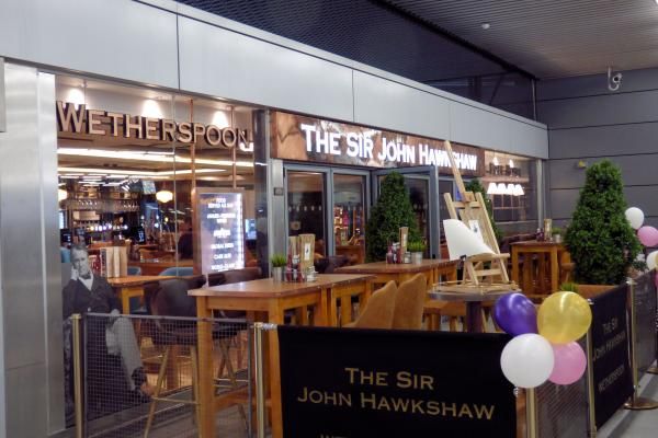 Sir John Hawkshaw London EC4 Taken March 2015. (Pub). Published on 08-05-2015