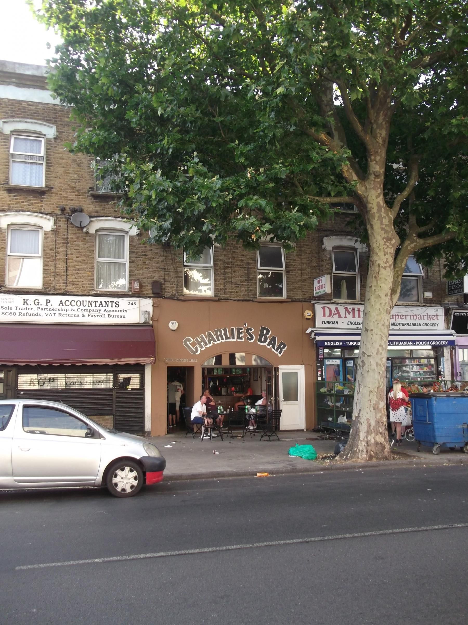 E13-Charlies Bar 247 Barking Road-20180708.. (Pub, External). Published on 04-08-2018