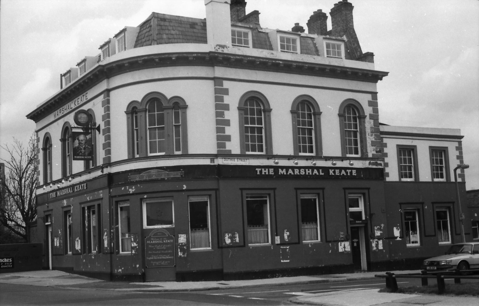 Marshall Keate London E14 taken in 1986. (Pub, External, Key). Published on 15-11-2018