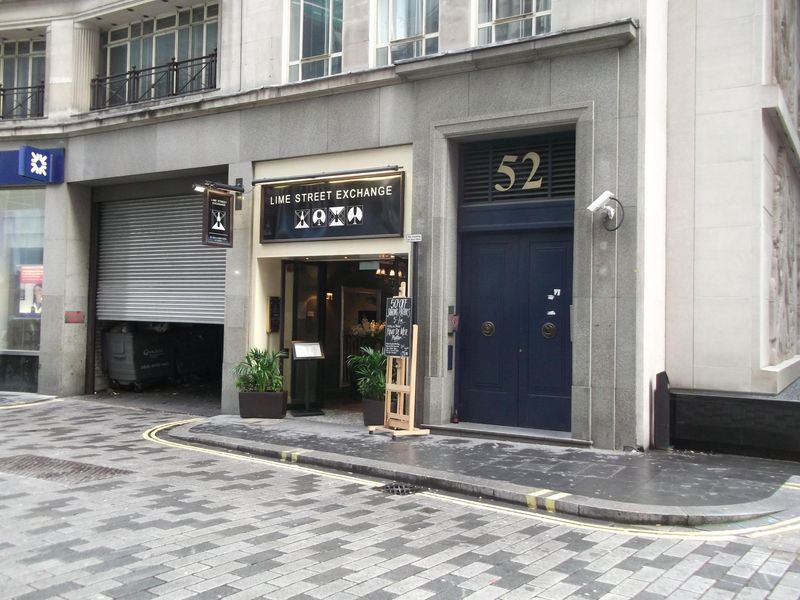 Lime Street Exchange London EC3M taken Sept 2012. (Pub, External). Published on 22-01-2017 