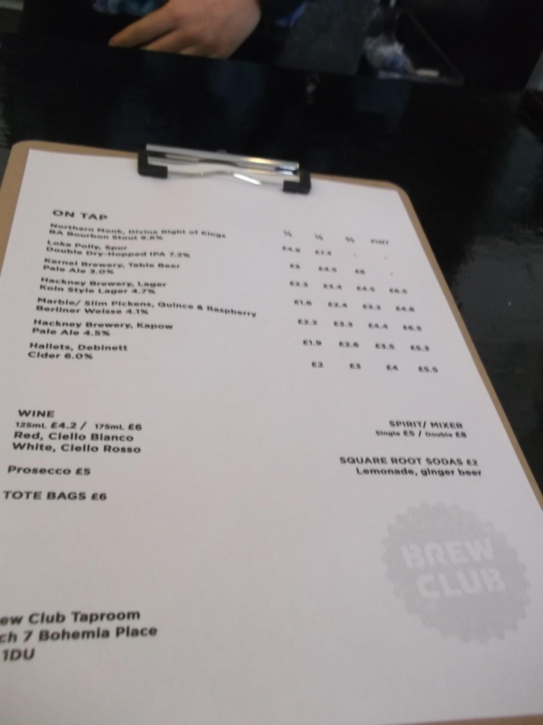 Beer Club Tap Room London E8 taken 30 March 2019.. (Pub, External). Published on 15-04-2019