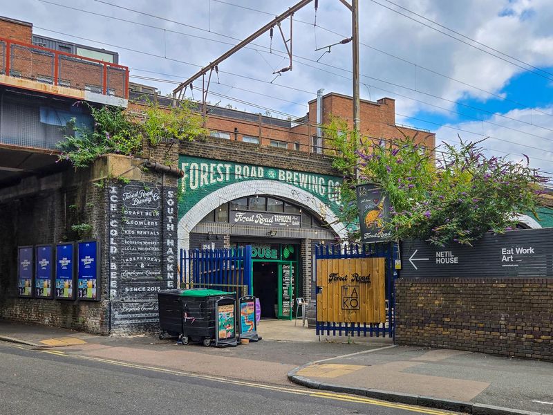 Forest Road Brewery Taproom London E8 20250804. (Pub, External, Key). Published on 10-08-2025