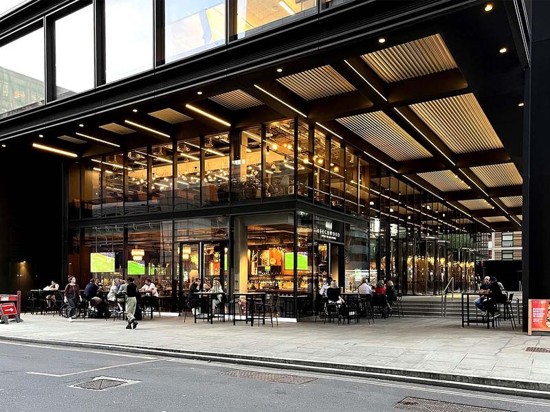 Beechwood Sports Bar & Kitchen EC2A 20250718. (Pub, External, Key). Published on 10-08-2025