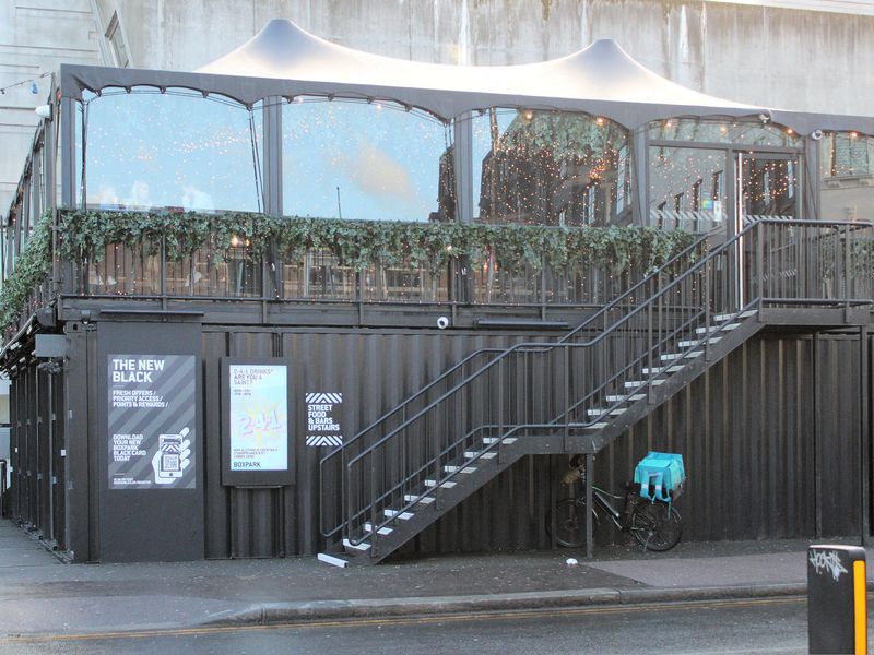 London E1 Boxbar taken 2024-01-03. (Pub, External, Key). Published on 06-01-2024