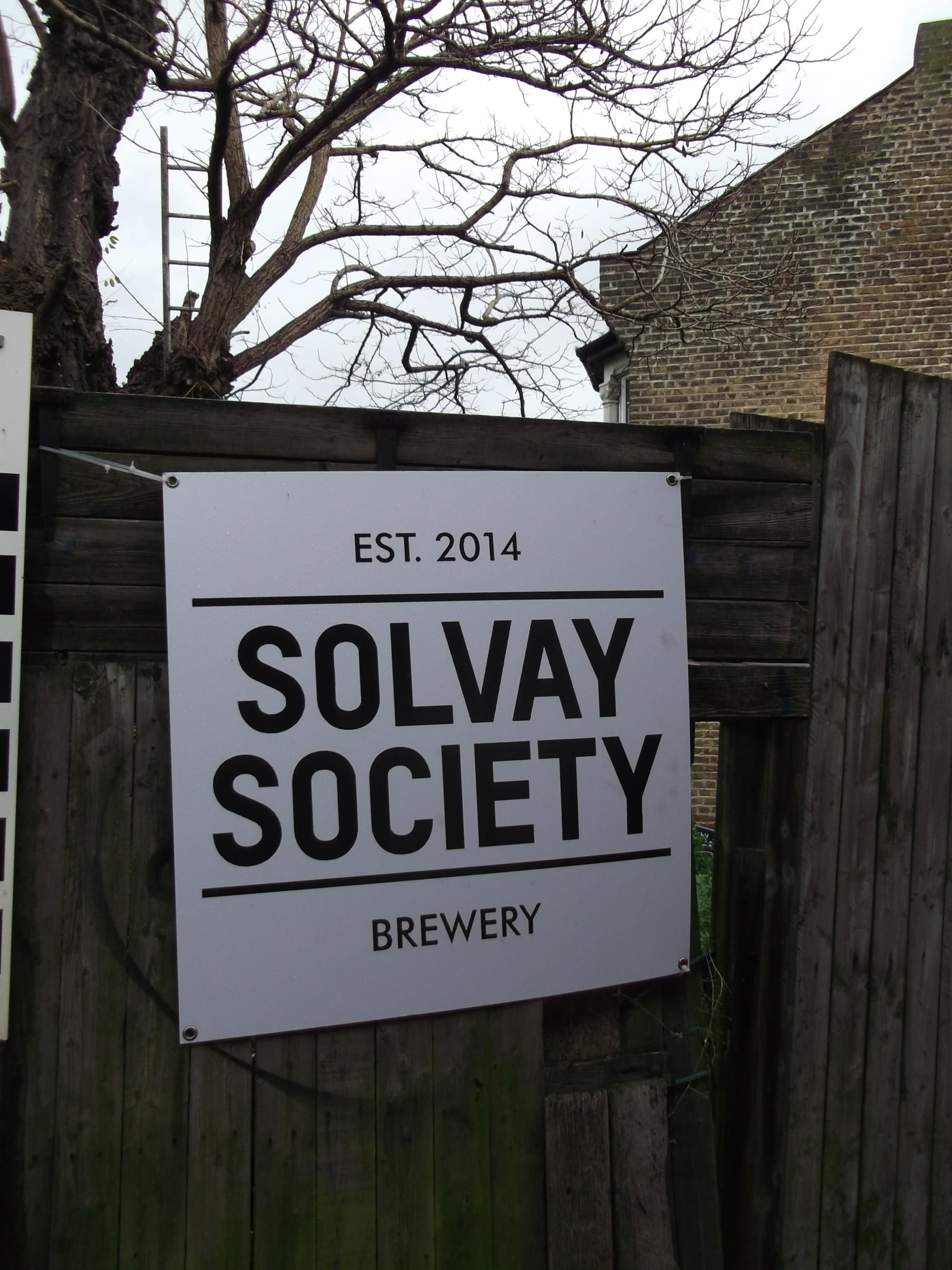 Solvay Society Taproom London E11 20211229. (External, Sign). Published on 07-01-2022