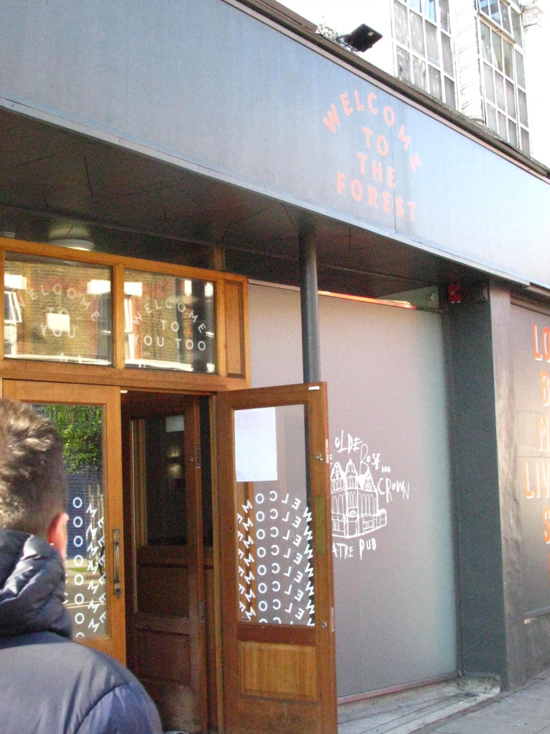 Welcome To The Forest London E17 taken 2019-10-27. (Pub, External, Key). Published on 20-02-2020