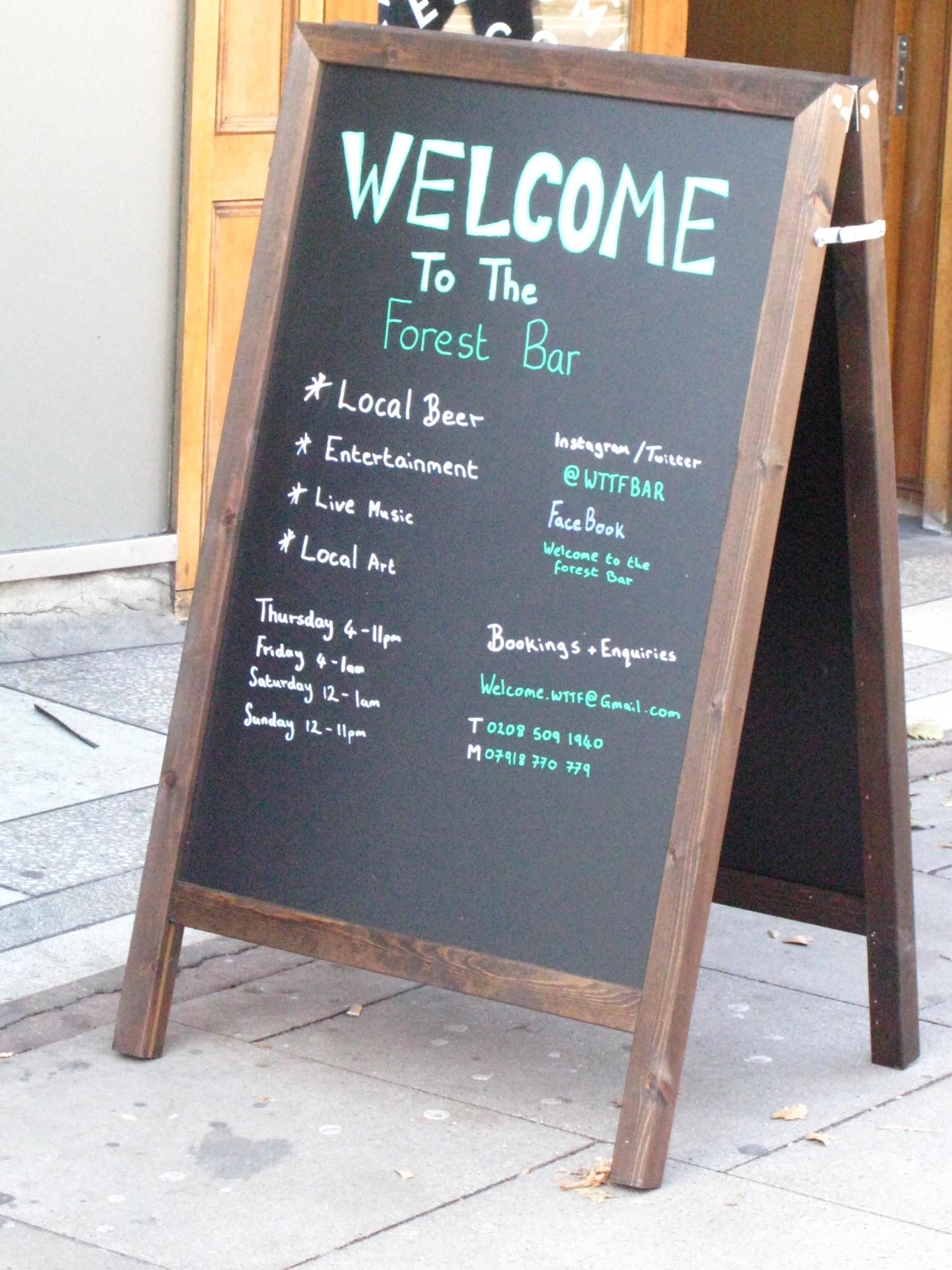 Welcome To The Forest London E17 taken 2019-10-27. (External, Sign). Published on 20-02-2020