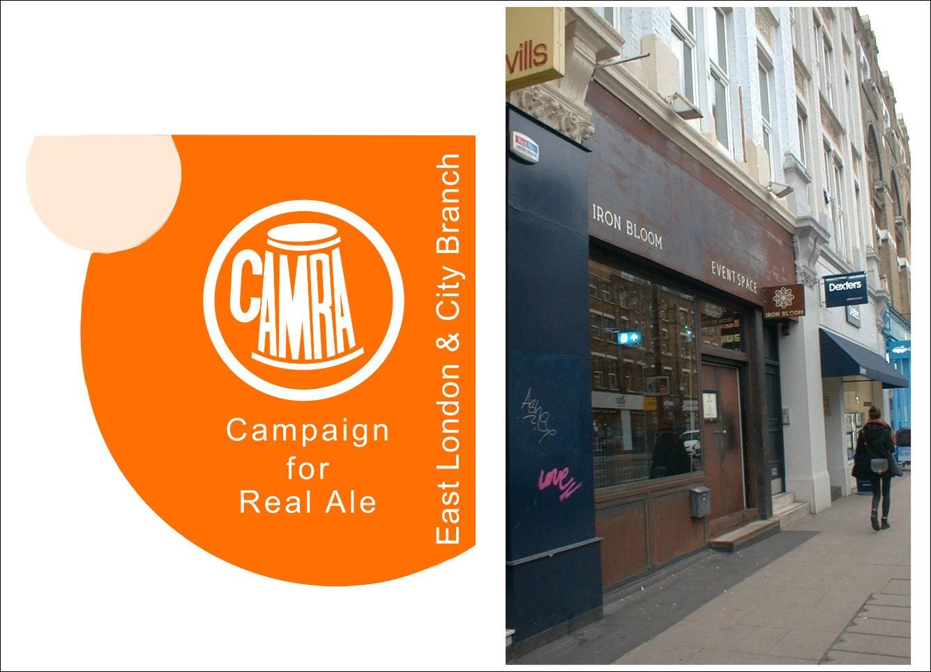 Iron Bloom London EC2A taken 20220228. (Pub, External, Key). Published on 07-03-2022