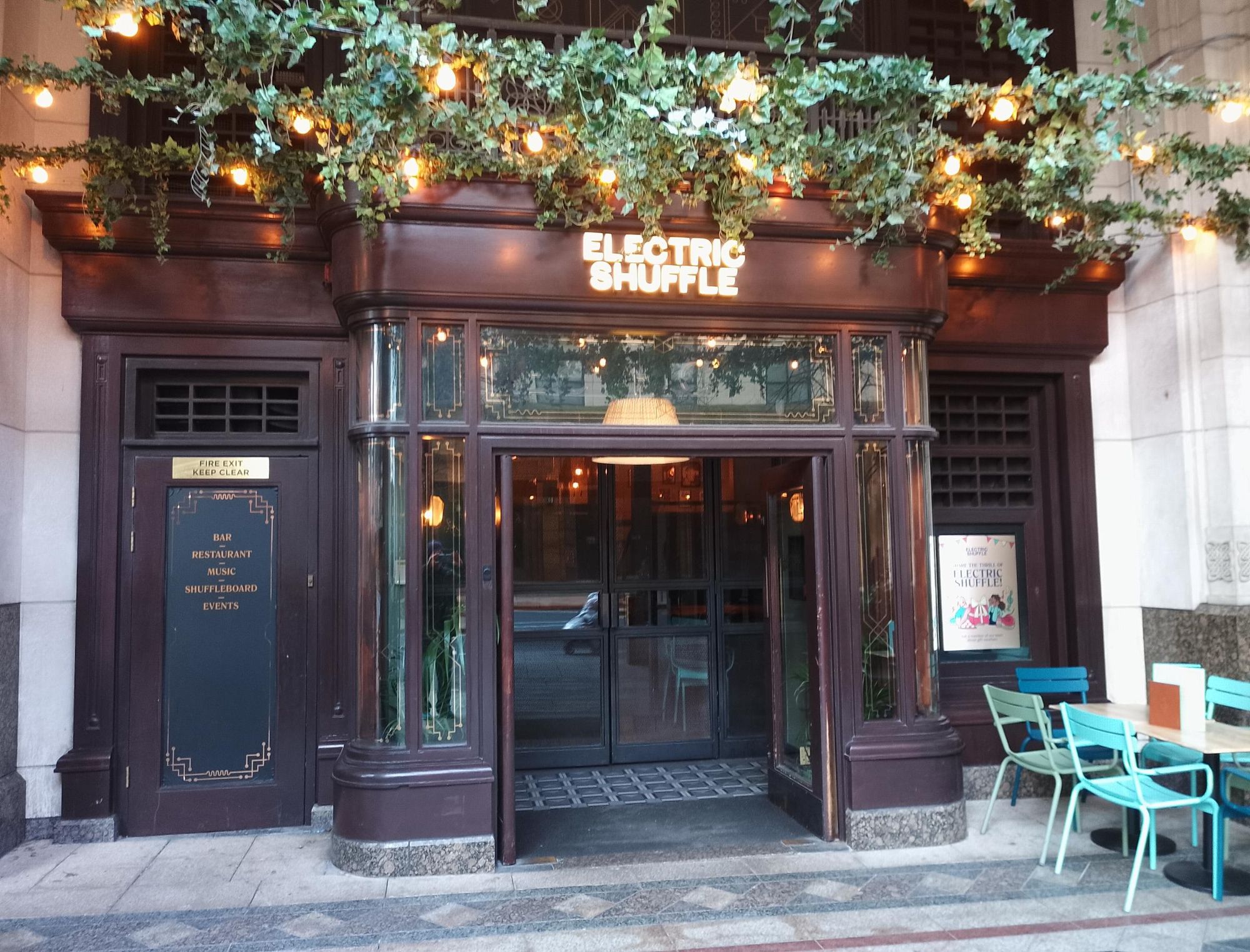 London E14 Electric Shuffle  taken 20240212. (Pub, External). Published on 12-02-2024