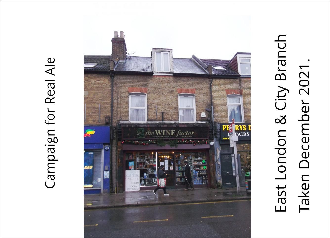 Wine Factor London E4 20211228. (Pub, External). Published on 07-01-2022