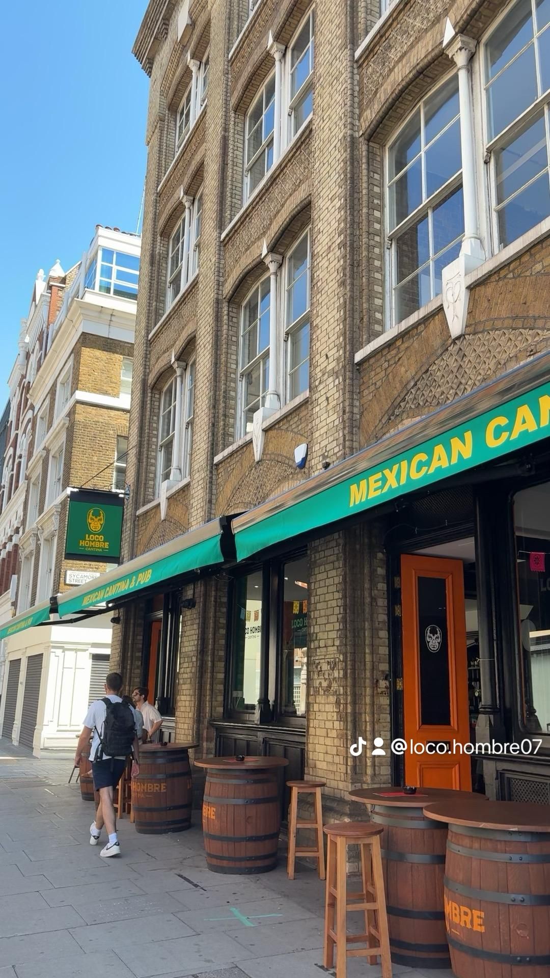 Loco Hombre Cantina & Pub London EC1V 20250805. (Pub, External, Key). Published on 10-08-2025
