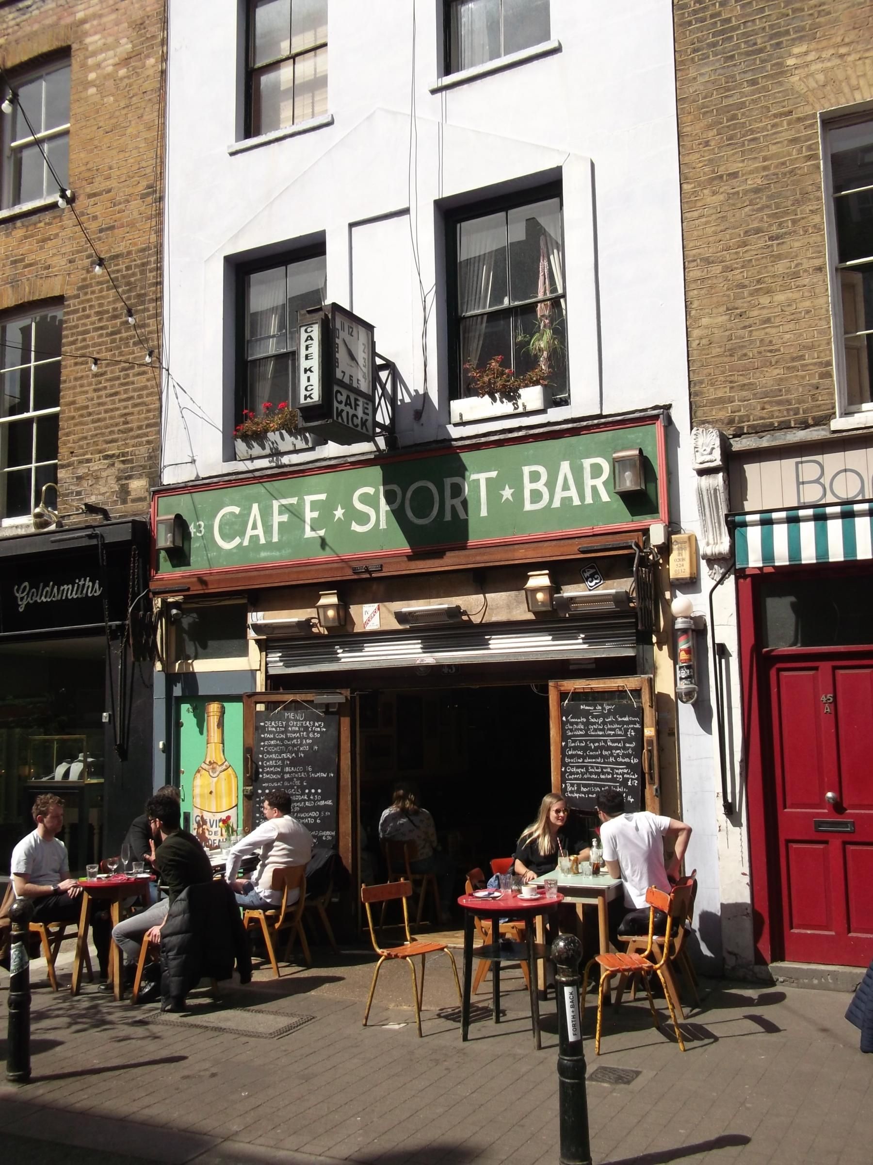Cafe Kick-London EC1R-20220411.. (Pub, External). Published on 21-10-2022