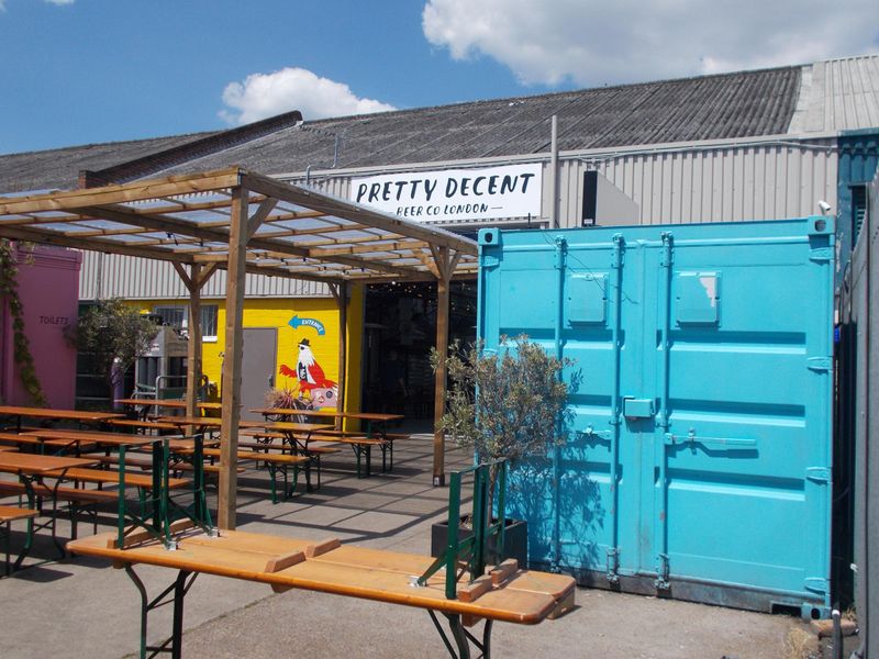 Pretty Decent Brewery & Taproom London E17 2024. (External, Key). Published on 22-06-2024