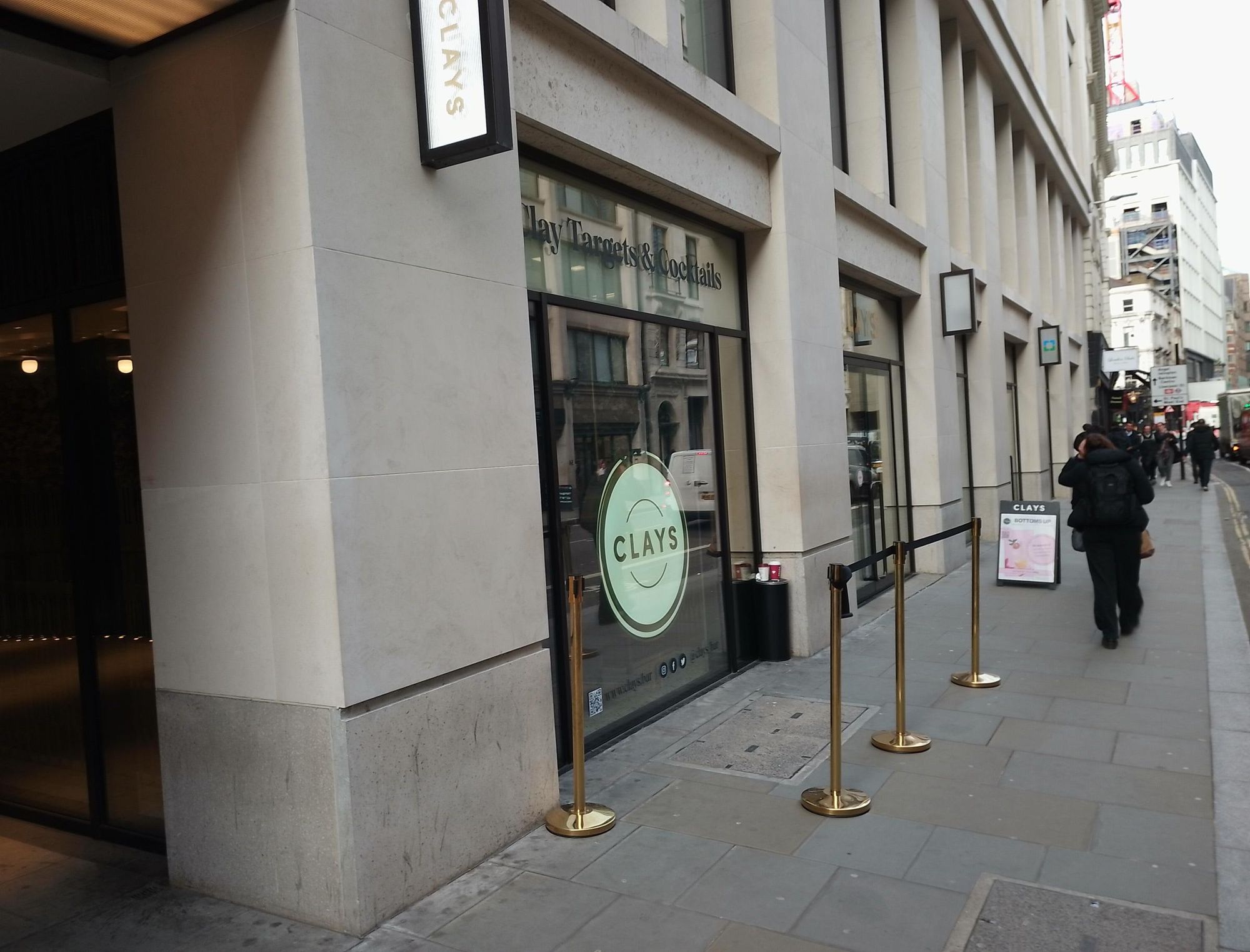 London EC2R Clays City taken 20240124.. (Pub, External, Key). Published on 25-01-2024