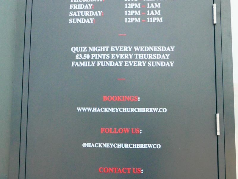 Hackney Church Tap Room London E17 20260414. (Pub, Sign). Published on 28-04-2026 