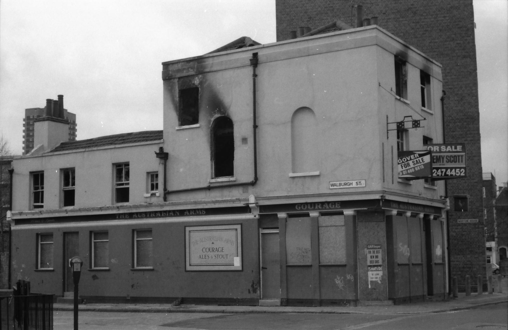 Australian Arms London E1 taken i19 Feb 1989. (Pub, External, Key). Published on 27-12-2017