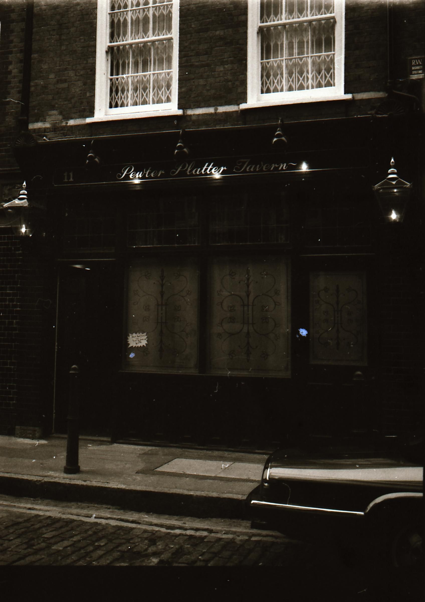 E1-Pewter Platter Tav 3 taken maybe 1991.jpg. (Pub, External). Published on 02-01-2018