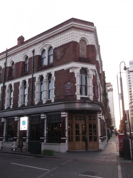 Culpeper London E1 taken Nov 2015. (Pub, External). Published on 06-12-2015