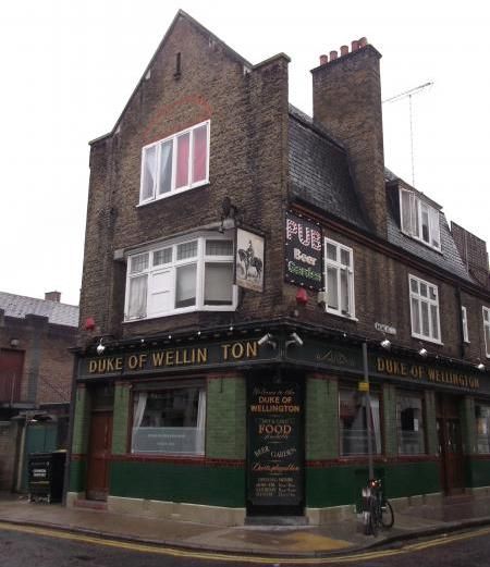 Duke of Wellington Toynbee St E1 taken April 2014. (Pub, External). Published on 30-04-2014