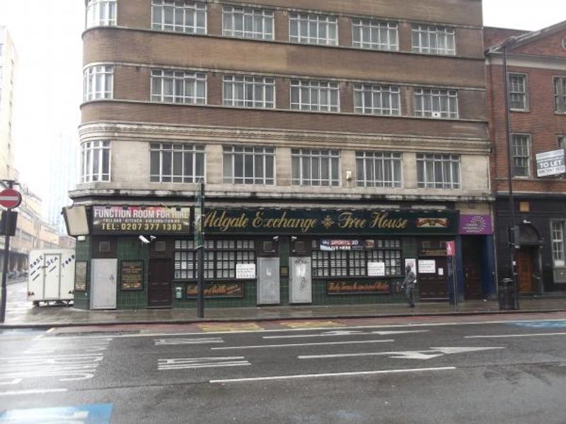Aldgate Exchange London E1 taken April 2014. (Pub, External, Key). Published on 30-04-2014