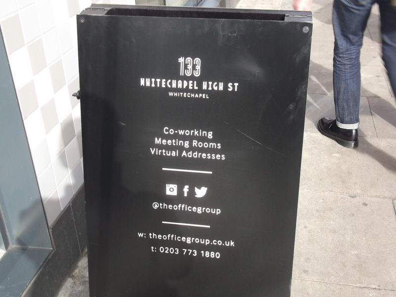 Aldgate Exchange (site of) taken Sept 2013. (Sign). Published on 08-02-2017