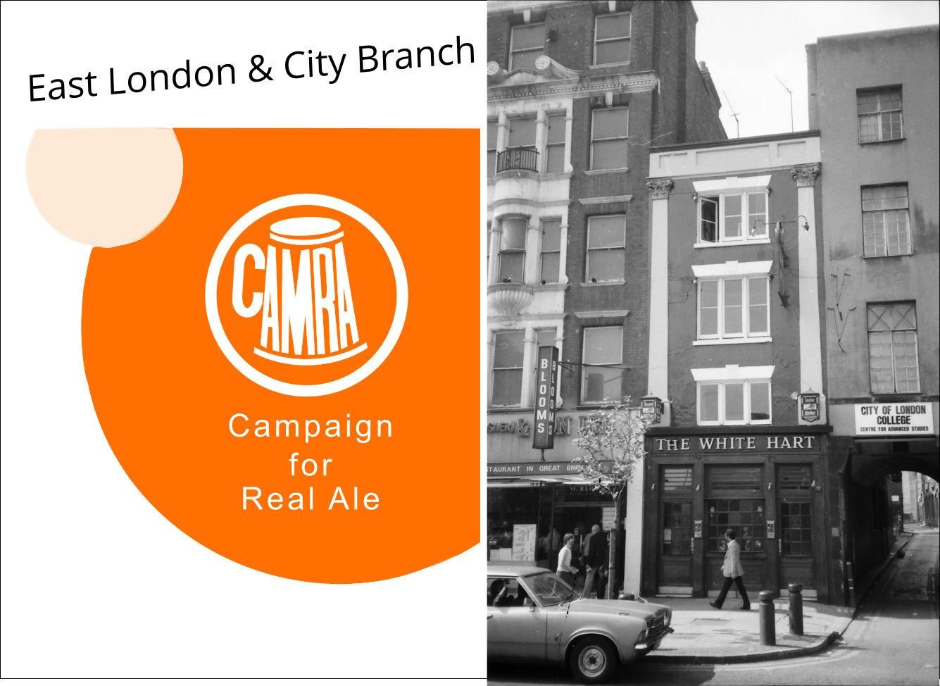 E1-White Hart Whitechapel High St July 1985.. (Pub, External). Published on 17-02-2023