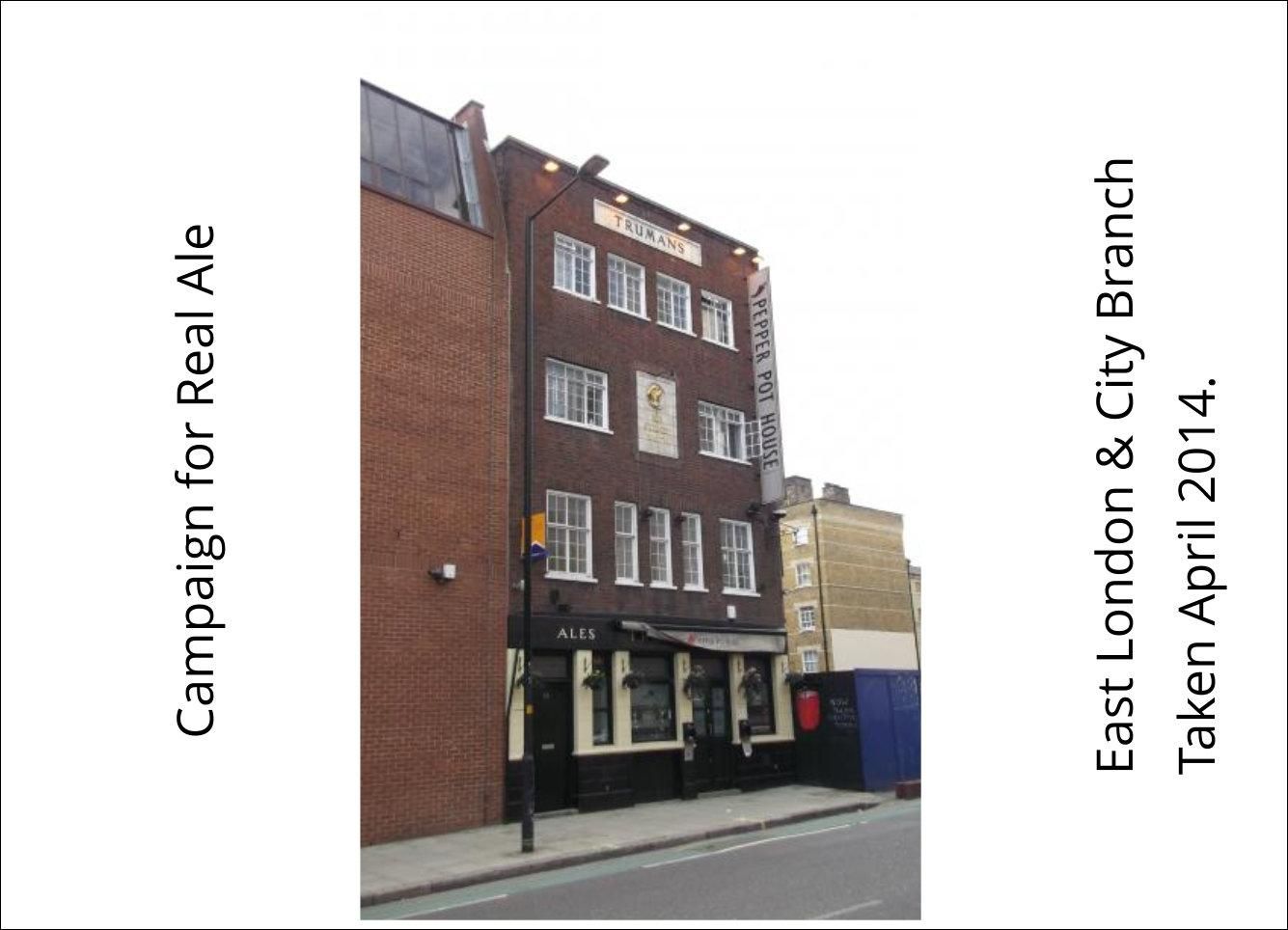 Sir Sydney Smyth London E1 April 2014. (Pub, External). Published on 07-01-2022