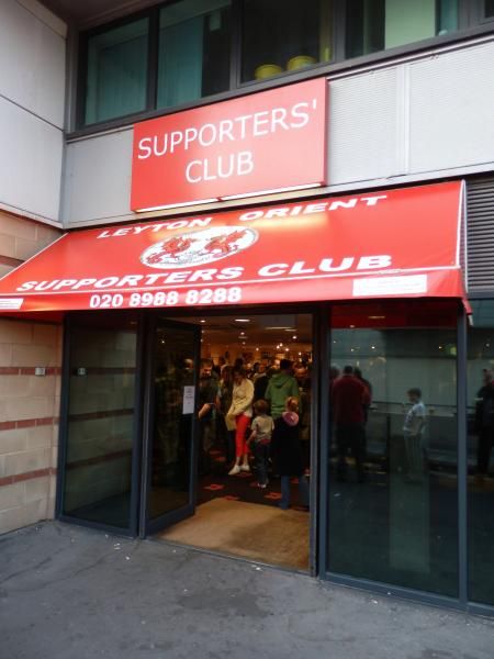 Leyton Orient Supporters Club London E10.. (External, Bar). Published on 05-08-2013