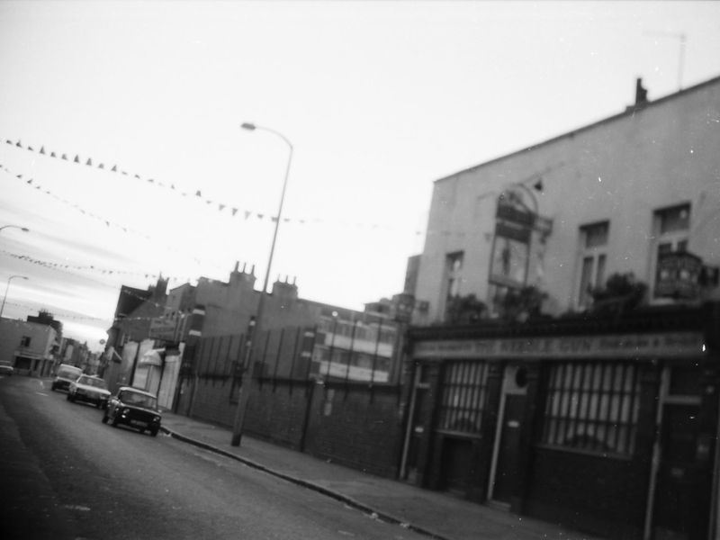 Needle Gun London E3 taken in 1986. (Pub, External). Published on 28-03-2018