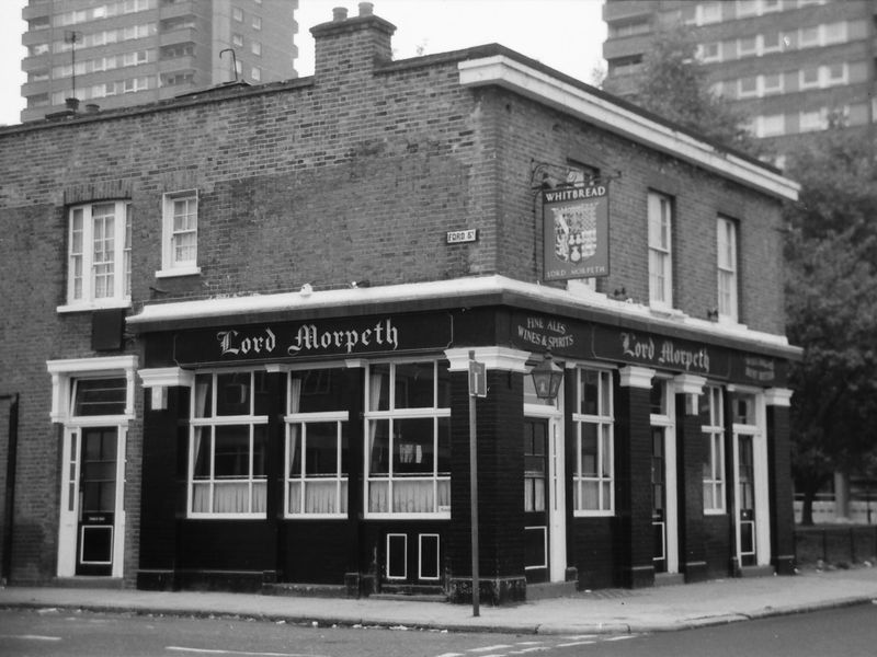 Lord Morpeth London E3 taken in 1986. (Pub, External). Published on 28-03-2018