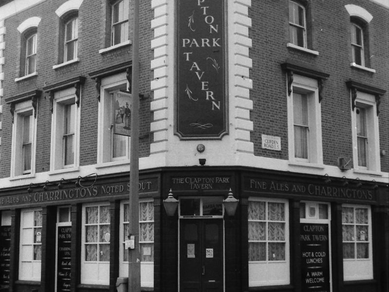 Clapton Park Tavern London E5 taken 1 April 1989. (Pub, External, Key). Published on 08-09-2018