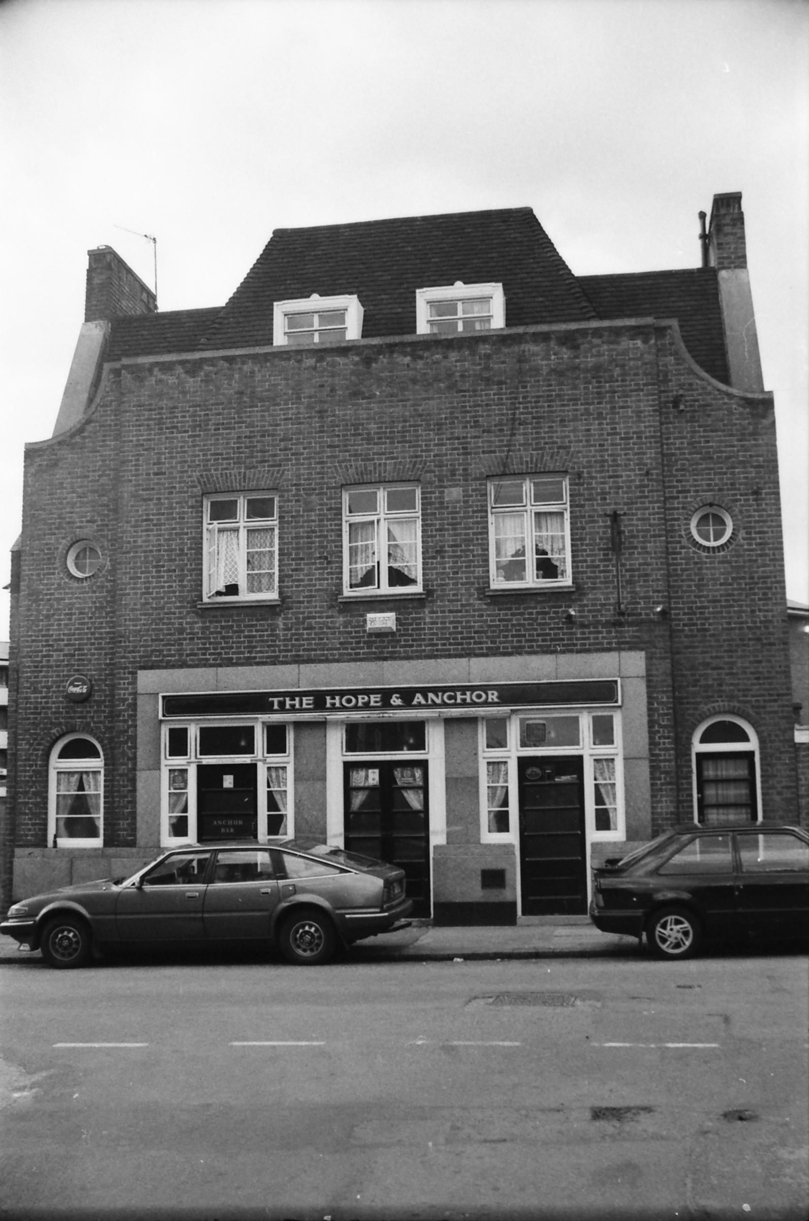 Anchor & Hope London E5 taken in 1989.. (Pub, External, Key). Published on 18-04-2018
