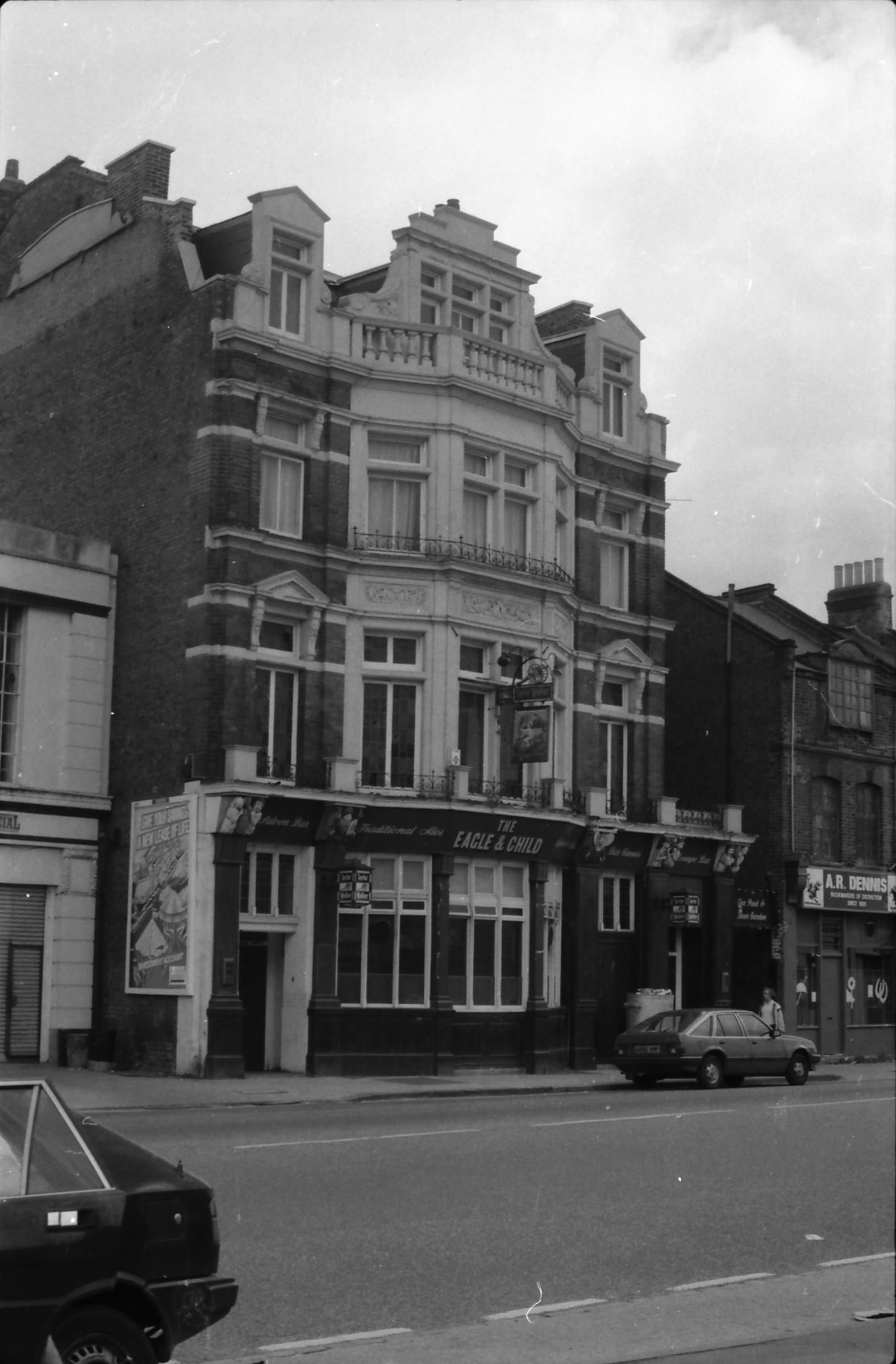 Eagle & Child London E7 taken July 1987.. (Pub, External). Published on 18-04-2018
