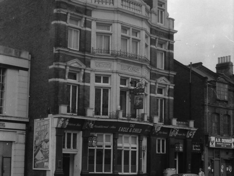 Eagle & Child London E7 taken July 1987.. (Pub, External). Published on 18-04-2018