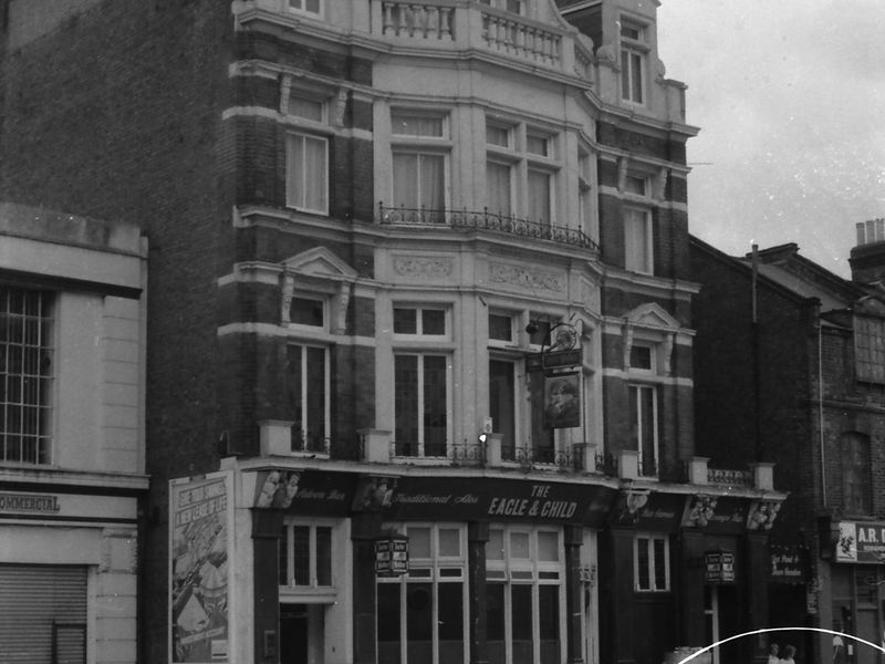 Eagle & Child London E7 taken July 1987.. (Pub, External). Published on 18-04-2018