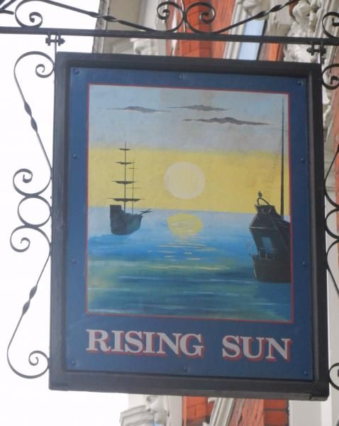 Rising Sun sign London E7. (Sign). Published on 01-11-2013