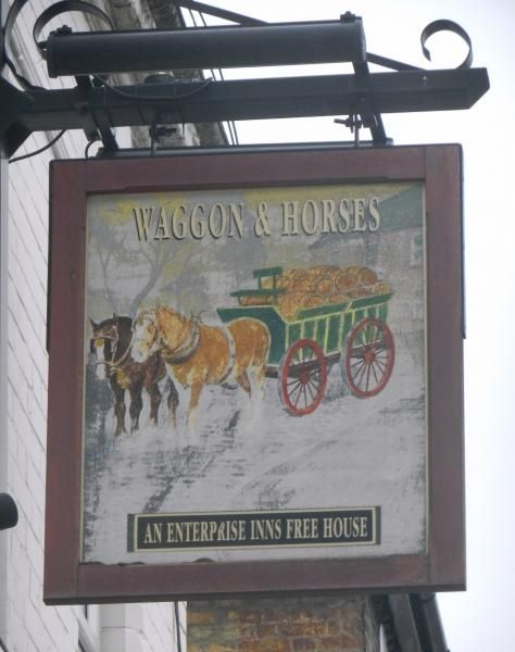 Waggon & Horses sign London E7. (Sign). Published on 01-11-2013