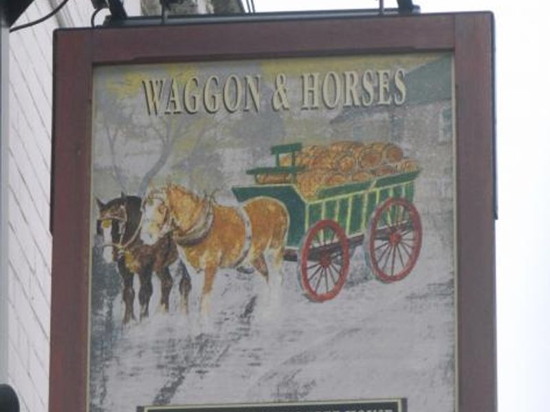 Waggon & Horses sign London E7. (Sign). Published on 01-11-2013