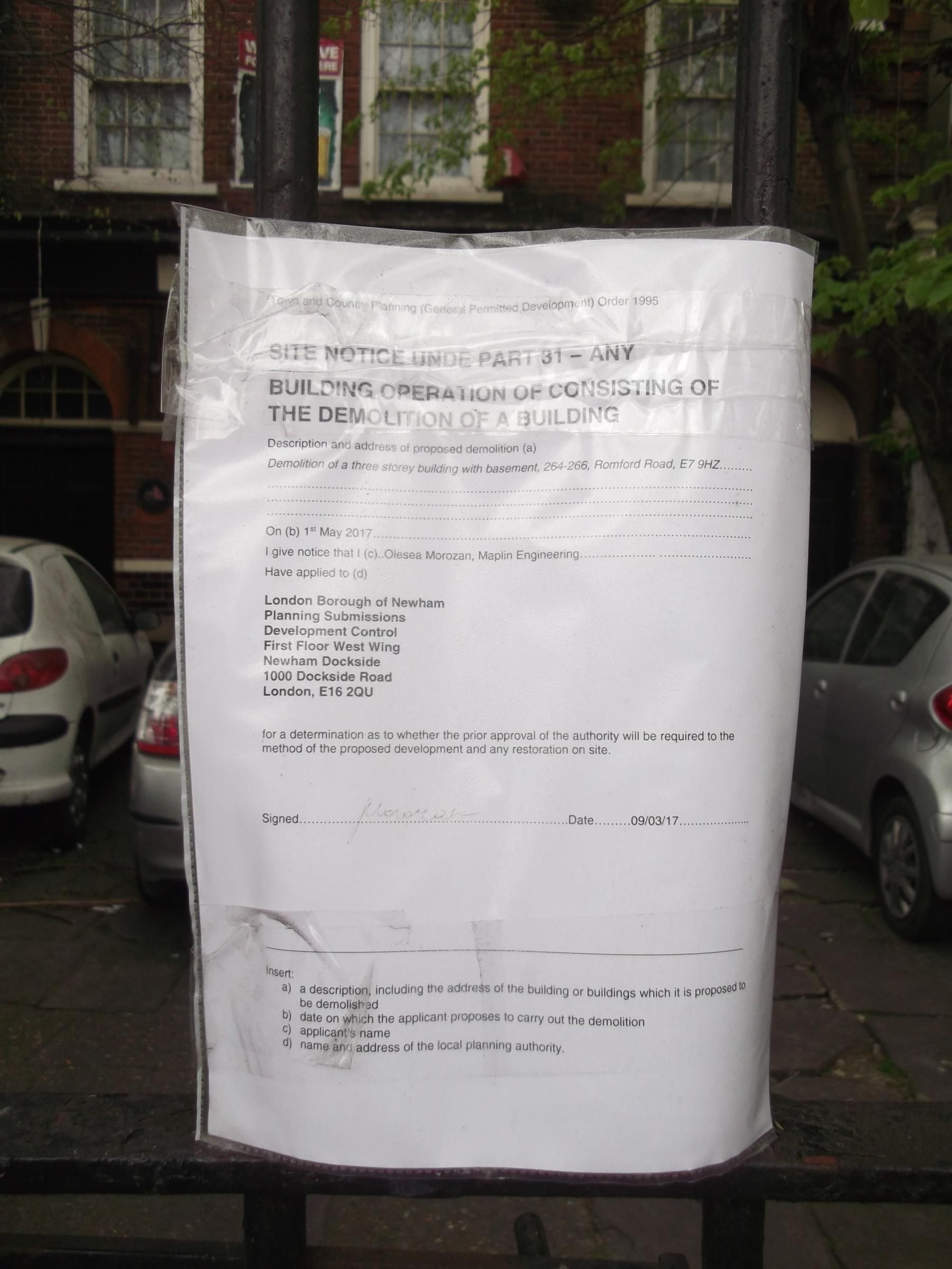 Live & Let Live London E7 taken 2017/04/17. (Pub, External). Published on 11-03-2019