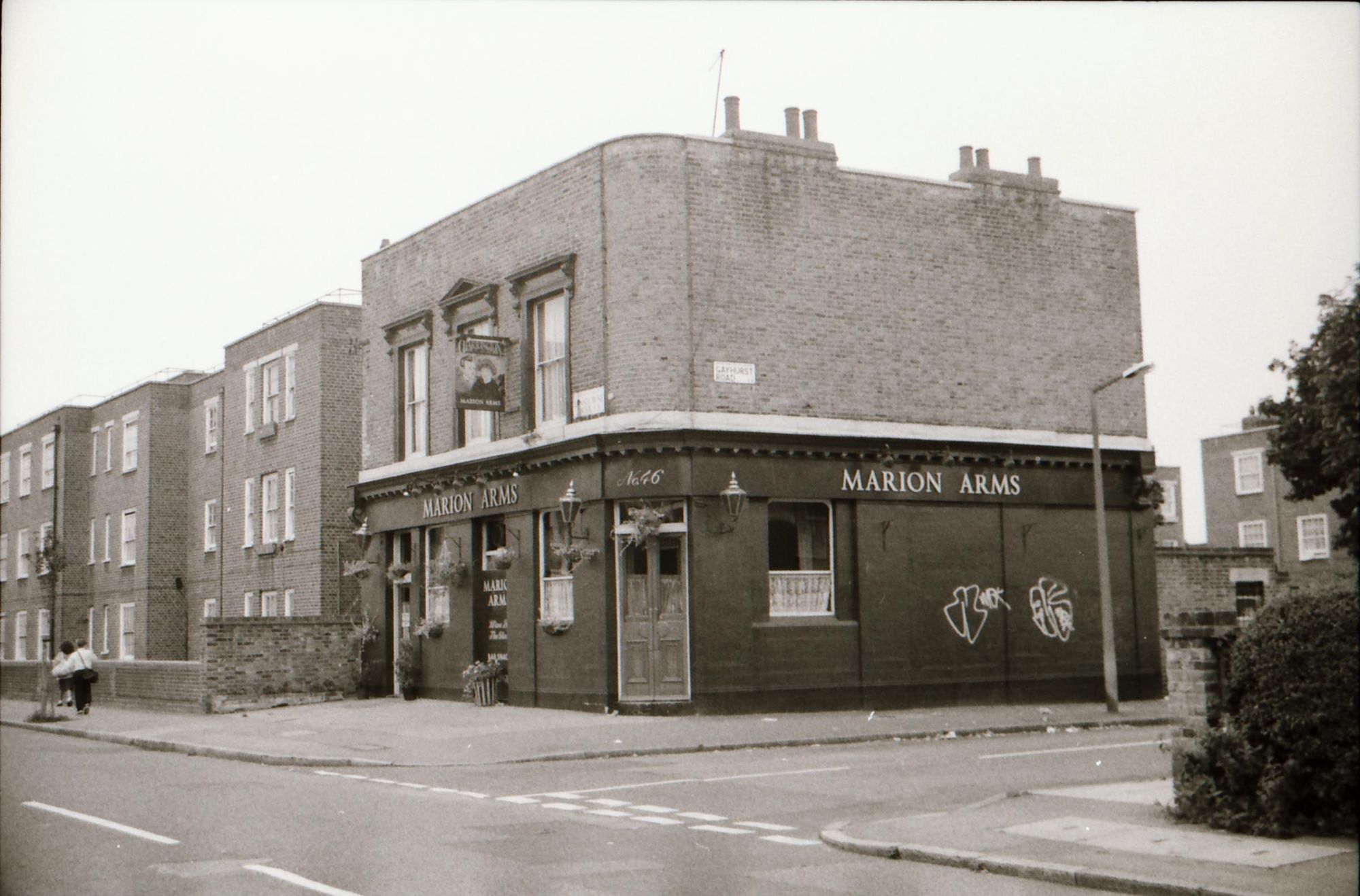 Marion Arms London E8 taken in Aug 1989.. (Pub, External). Published on 21-06-2018