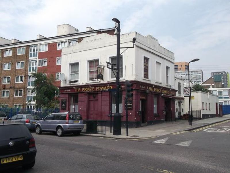 Prince Edward London E9 taken Aug 2013. (Pub, External). Published on 03-12-2013