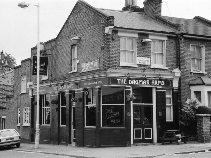 Dagmar Arms London E9 taken in 1987.. (Pub, External, Key). Published on 08-09-2018