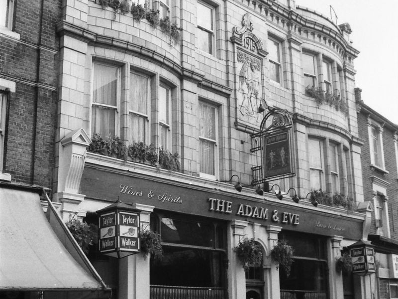 Adam & Eve London E9 taken 1 April 1989.. (Pub, External). Published on 08-09-2018 