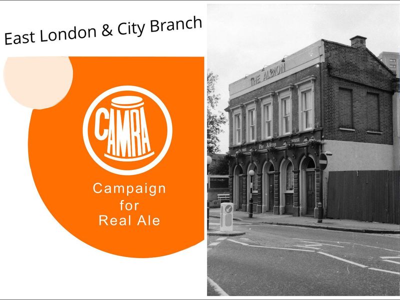 Allbion London E9 in 1987.. (Pub, External). Published on 05-05-2024