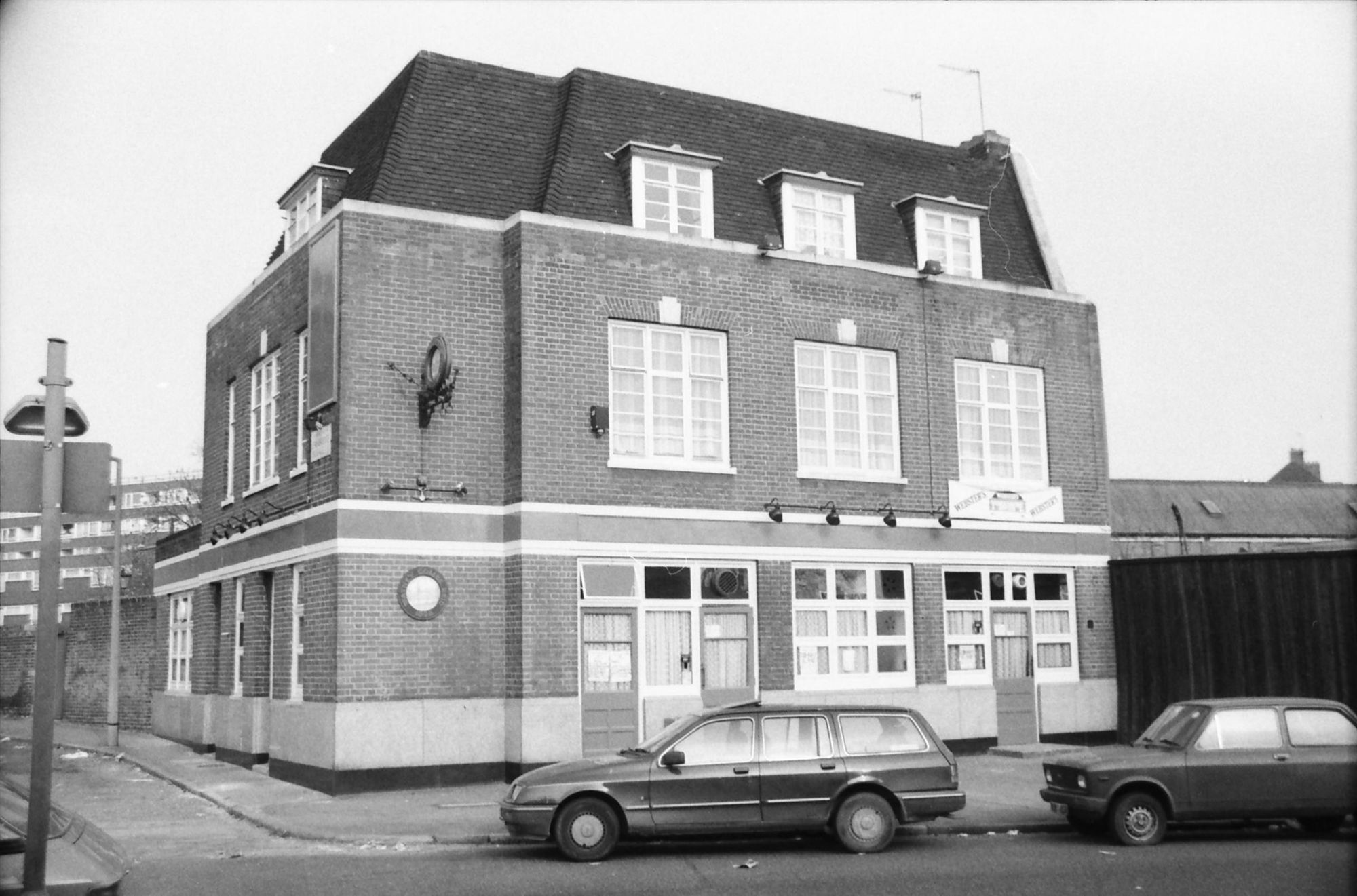 Two Black Boys London E9 taken 1 April 1989.. (Pub, External, Key). Published on 08-09-2018