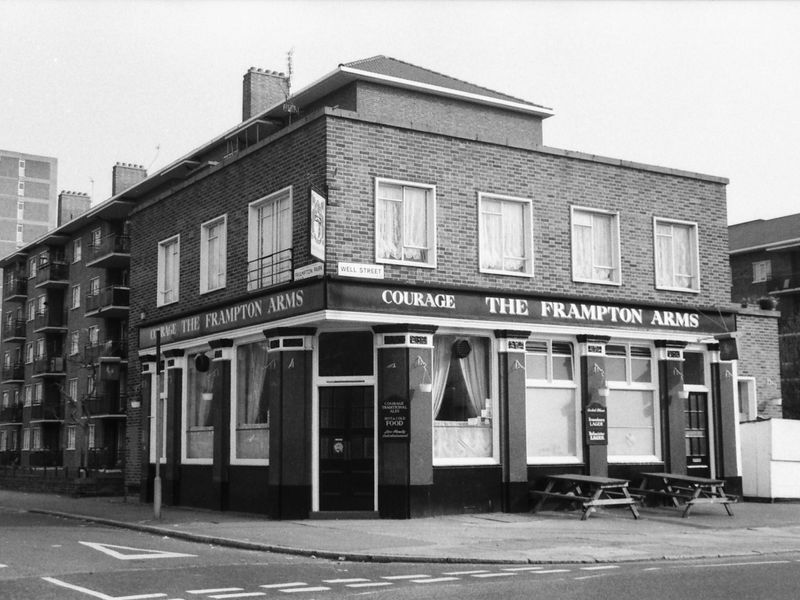 Frampton Arms London E9 taken 1 April 1989.. (Pub, External, Key). Published on 08-09-2018